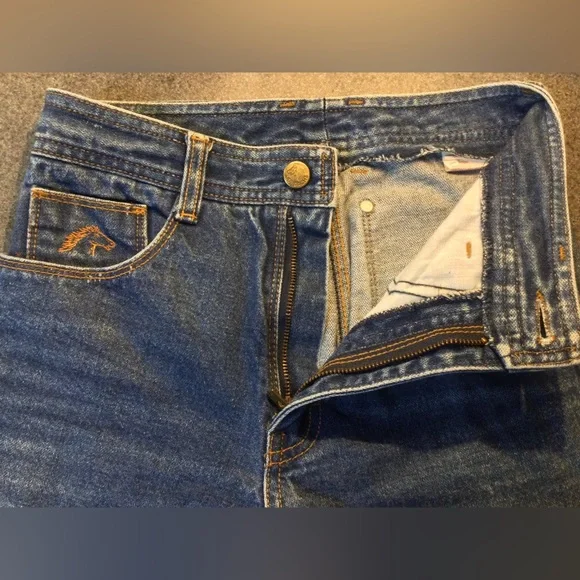 Vintage Jordache Jeans Unhemmed Long 24x33 Straight Horsehead Made USA 80s - Picture 5 of 13